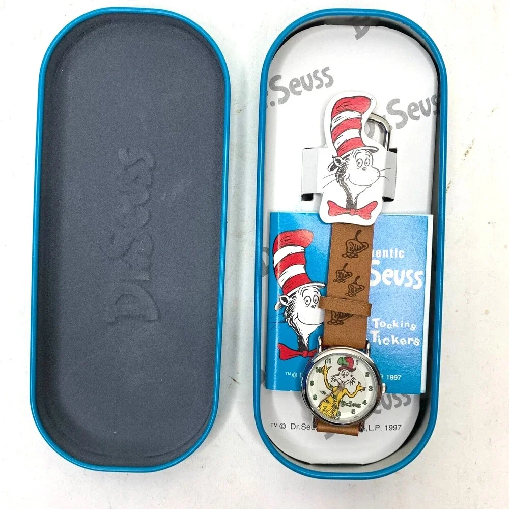 Dr Seuss Watch 'Tick Tocking Time Tickers' Green Egss & Ham 1997 NEW